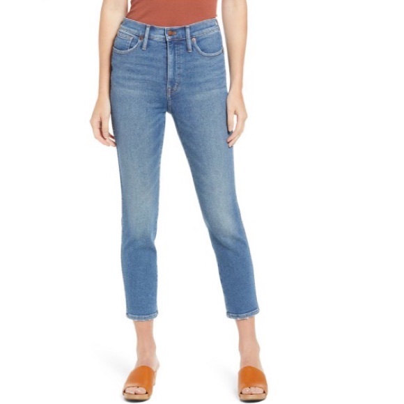 NWT Madewell High Waist Stovepipe Jeans - Picture 1 of 6